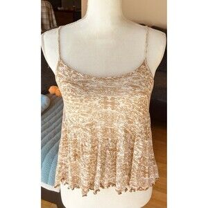 Urban Outfitters Rust Cream 100% Viscose Women's Tank XS